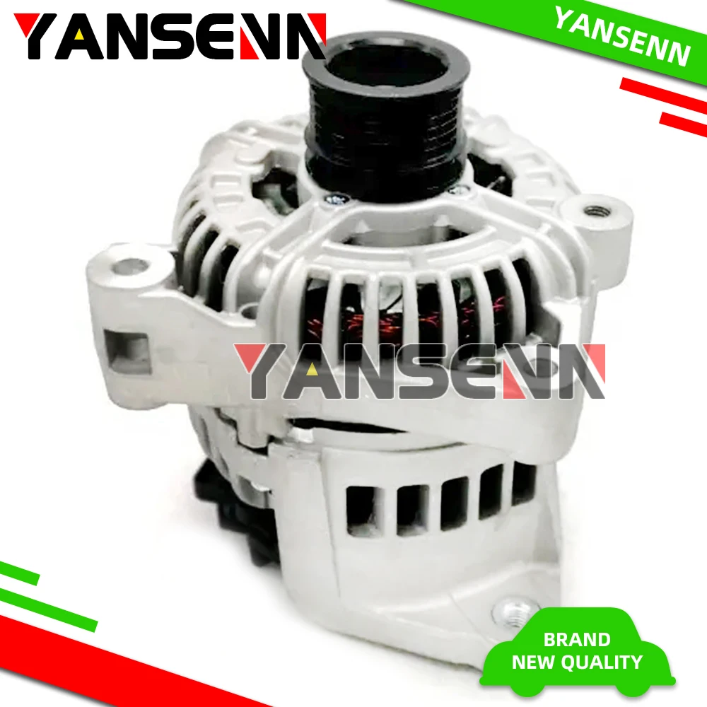 12V/120A CW 6-Groove New Alternator  for BMW E46 325Ci 330Ci 2004-2006 325i 330i E85  12317519618, 0124515105, 12317519620 view 6