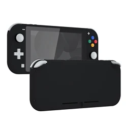 eXtremeRate Soft Touch DIY Replacement Shell Housing Case Cover with Screen Protector for NS Switch Lite - Black