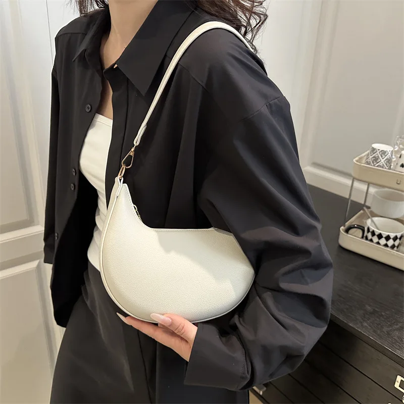 

Нишевая сумка через плечо, текстурированная сумка подмышками для женщин, минималистичная сумка через плечо, модная сумка «день-ночь», универсальная сумка на ремне ​