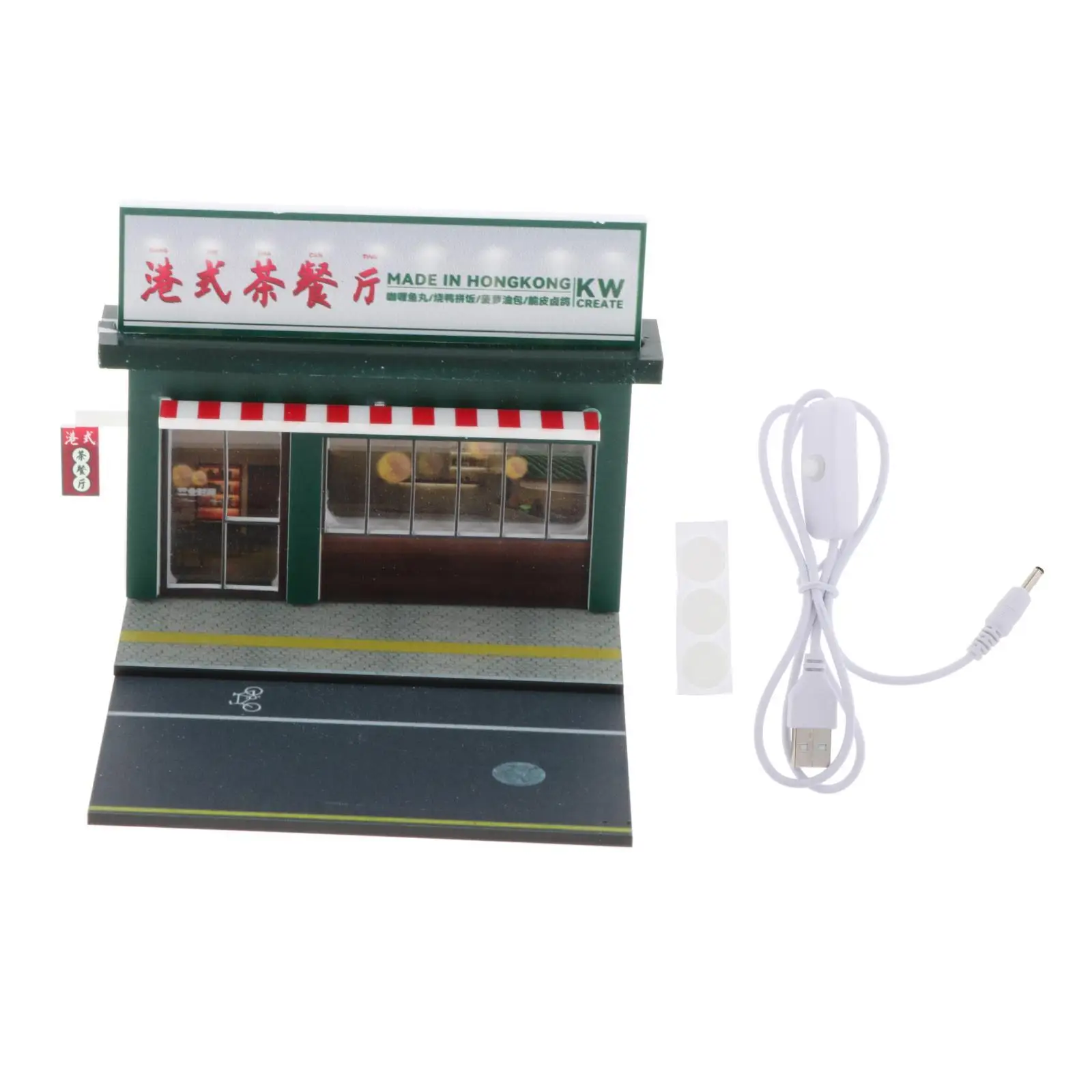 

1/64 Model Car Display Scene with Light for Thanksgiving Halloween Bedroom