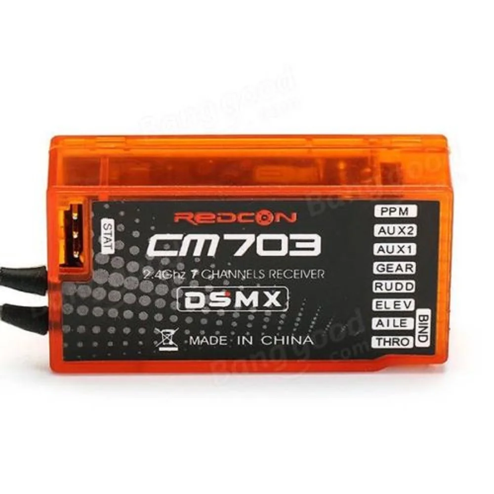 

CM703 7CH 2.4Ghz RX Receiver with Satellite PPM & PWM Output Compatible with DSM2 and DSMX