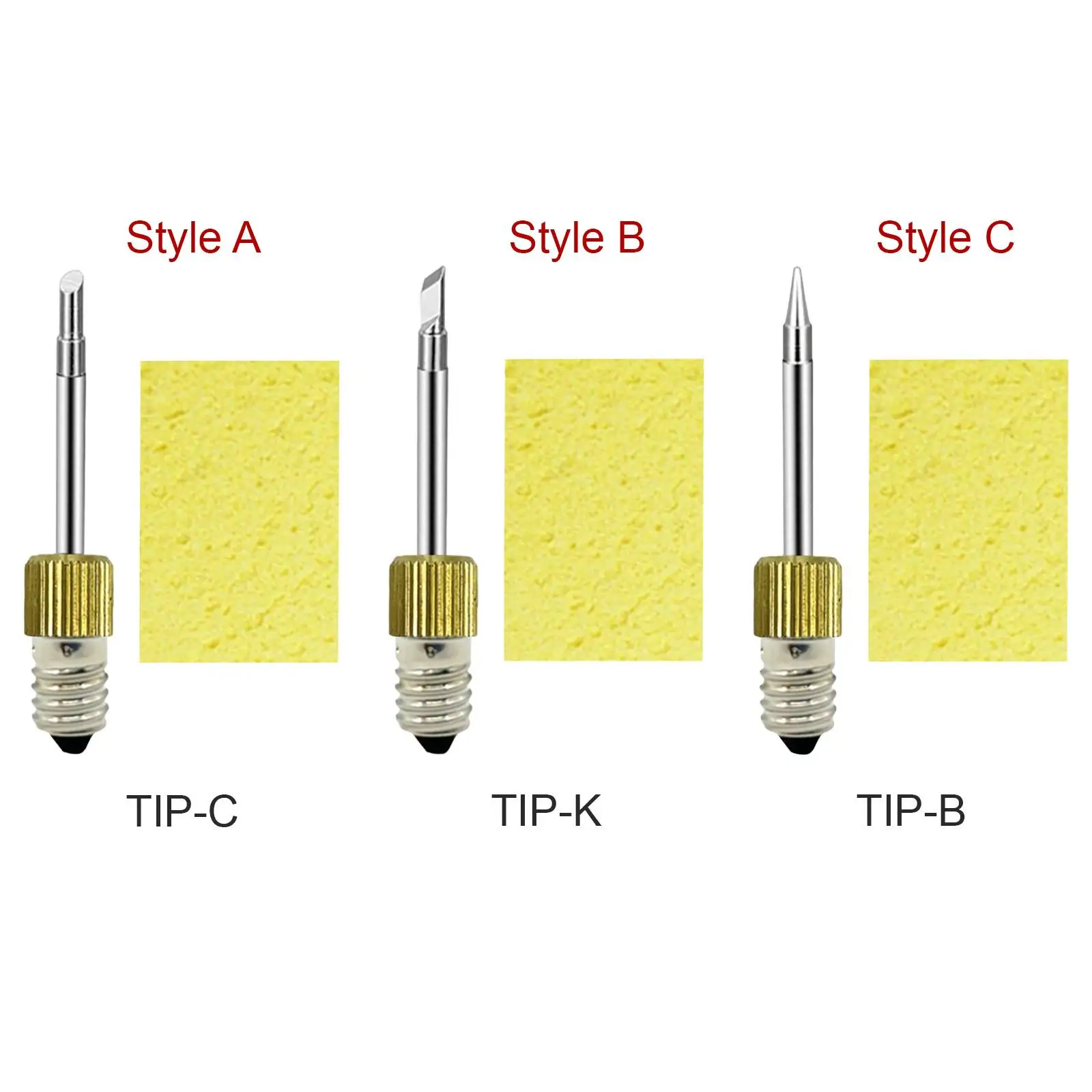 

Electronic Solder Iron Tip, E10 Interface Replaceable Solder Tips for Indoor