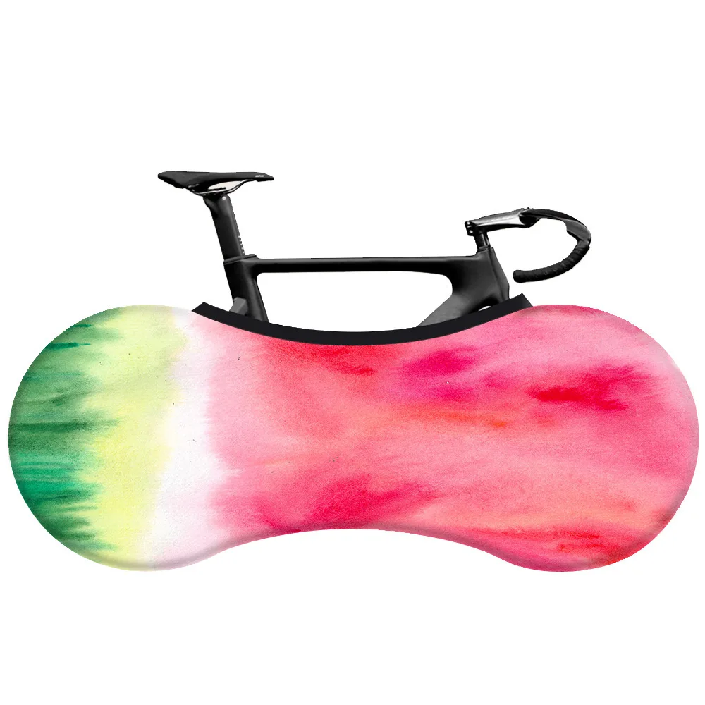 Summer Watermelon Print Bicycle Cover Wheel Cover Stretch Dustproof Colorful Mountain Milk Silk Fabric Bike Dust Jacket Cover