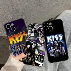 Kiss Metal Rock Band Phone Case For 14 Pro Max For Iphone 15 13 12 Mini 11 Xr X Xs Pro Max 8 6s 7 6 Plus Back Covers