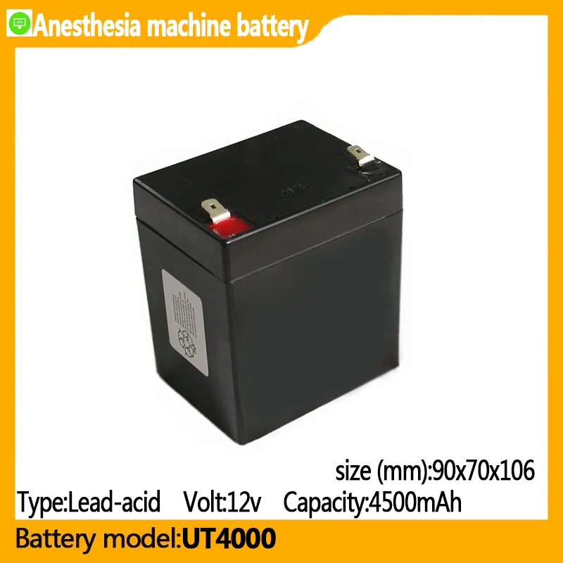 

UT4000 capacity 4500mAh 12v Lead-acid battery,suitable for UT4000, Anesthesia machine