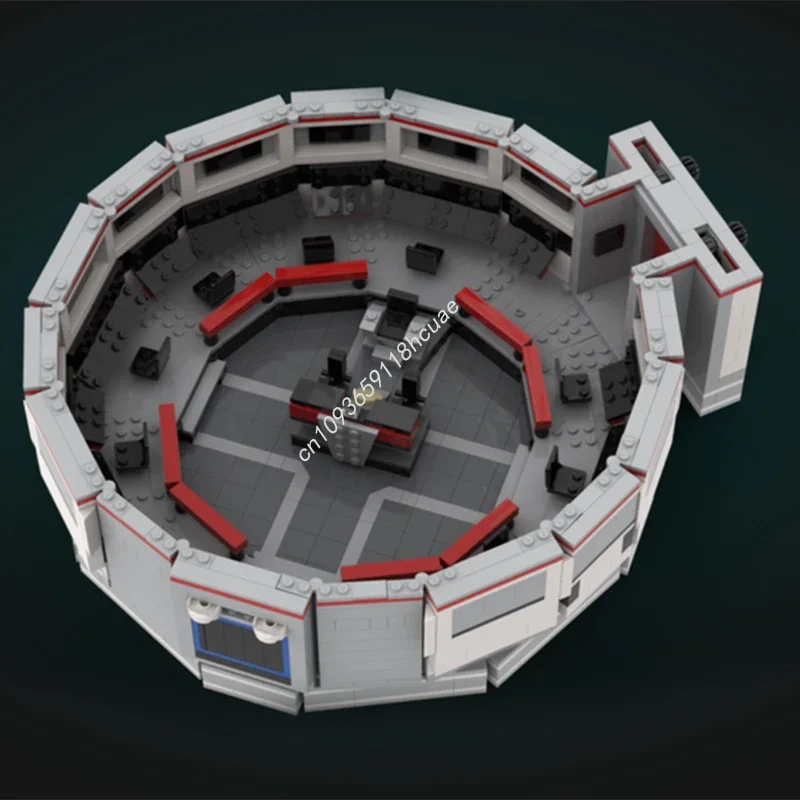 

1574 детали MOC: Мост корабля USS Enterprise из серии Star Trek, строительные блоки, тематическая серия к Рождеству, лимитированная серия, подарок для детей