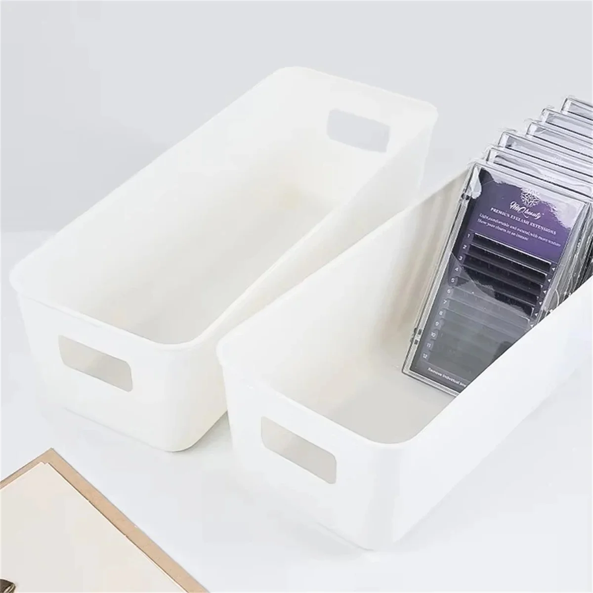 1/3/10Pcs Minimalist Extension Concise Tool Storage Box Lashes Glue Tweezer Holder Makeup Organizer Cosmetic Makeup Tools Box