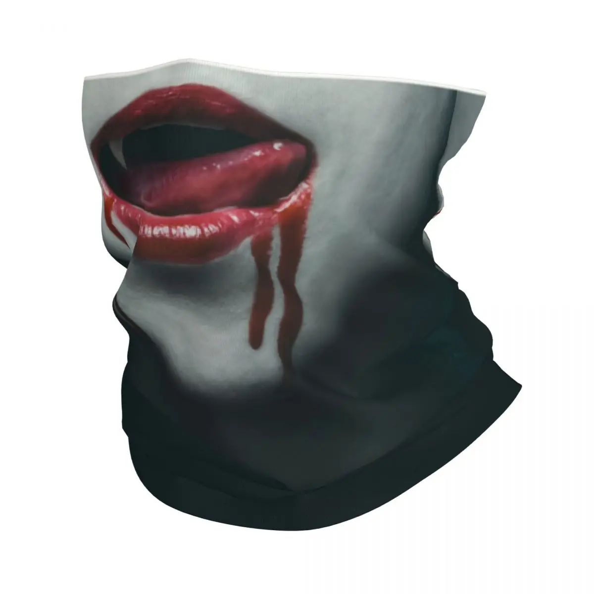 Personalizado assustador vampiro pescoço gaiter mulheres homens uv rosto escudo inverno monstro sangrento fantasma bandana cachecol para caminhadas