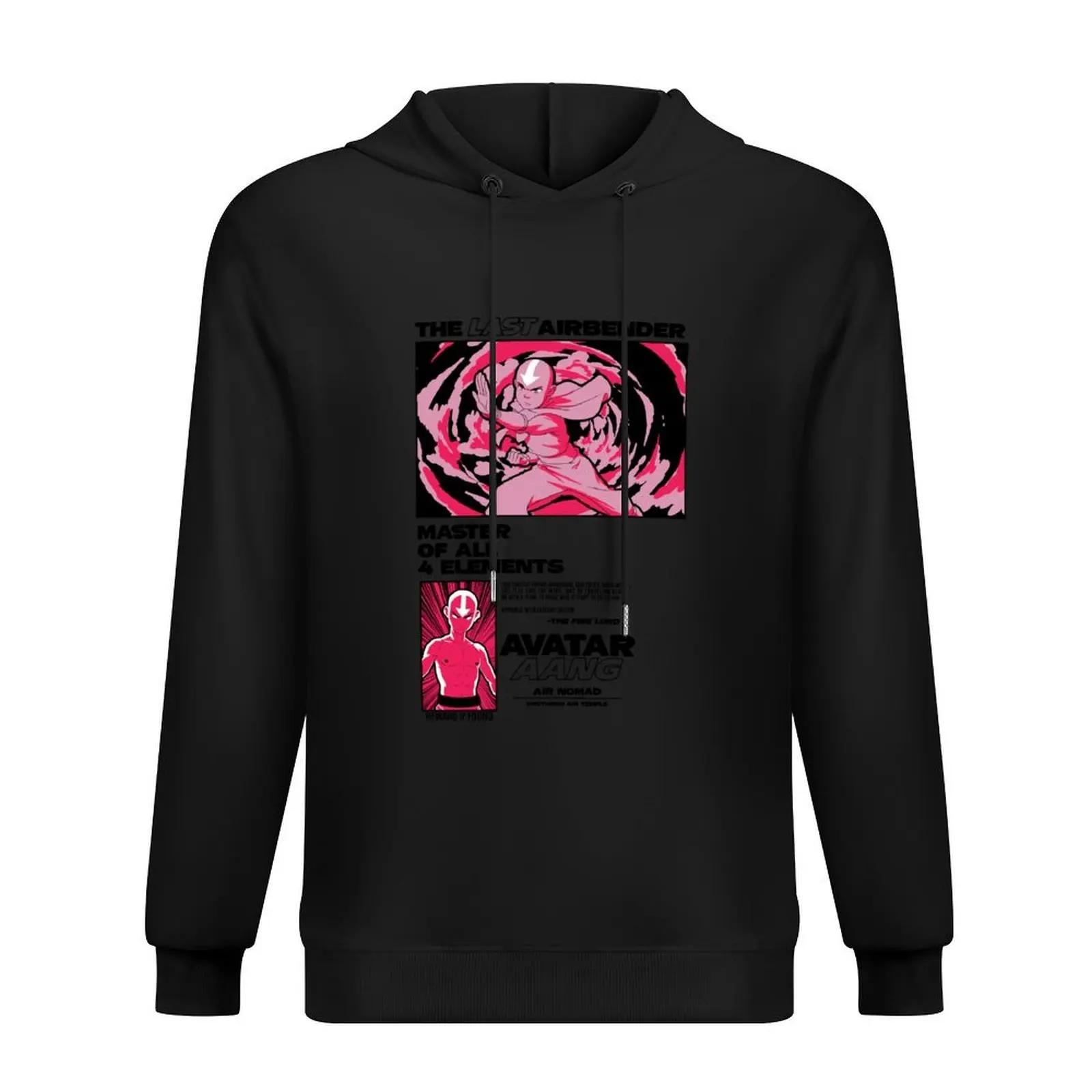 

Avatar: The Last Airbender Aang Master Of All Elements Comic Hoodie men's autumn clothes japanese style oversized hoodie