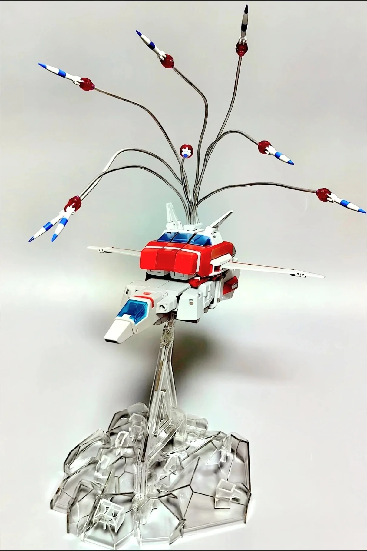 في المخزون ألعاب متحولة MK-05S Skyfire NA الأصلي نطاق واسع التحول Mecha لعبة روبوت نموذج المنقولة دمية هدية الهوايات