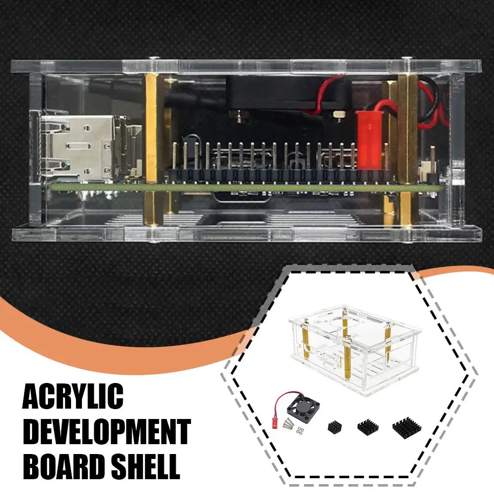 For Pi 5 Max Acrylic Transparent Protective Shell Heat Dissipation Design Easy To Install For Pi 5 Max Access Z5P3