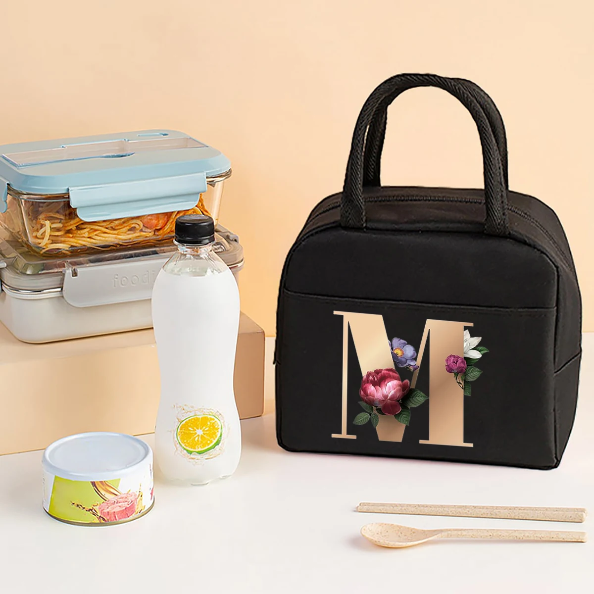 Tas Makan Siang Bermotif Huruf - Food Storage Bag ulasan dan harga