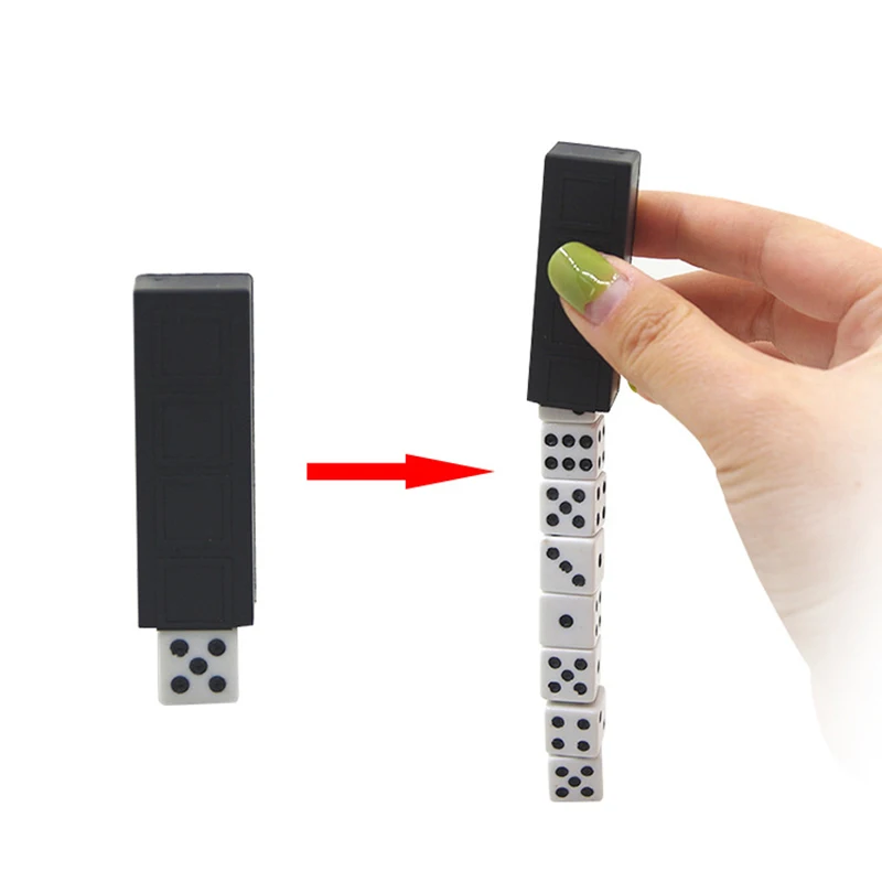 Tower of Dice Magic Tricks For Magician Close Up Illusion Gimmick Props Comedy Magia Toys Classic Joke Gadget