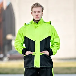 Premium Raincoat Waterproof Jacket Motorcycle Raincoat Breathable Reflective Raincoat Set