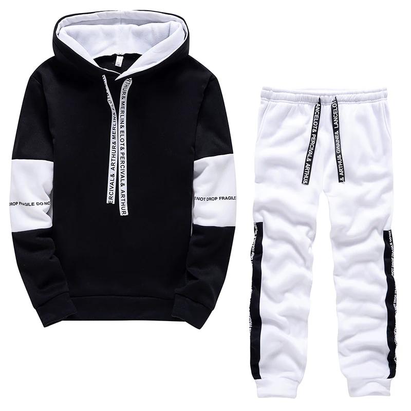 Men Tracksuit Set Autumn Winter Hoodies Sweatshirt Men\'s Sportswear 2 Pieces Hoodies Set Casual Pullover Hoodies Men Clothing