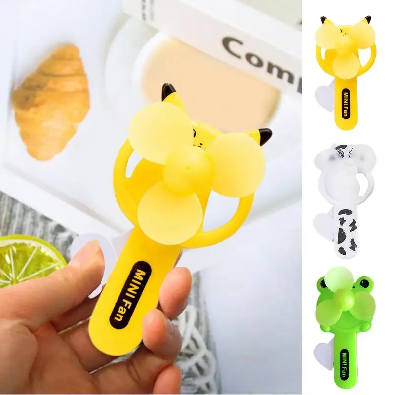 Sommer Kinder Hand Drücken Tragbare Fan Cartoon Lutscher Geformt Einfach Drücken Student Kleine Fan Haushalt Mini Fan Handheld