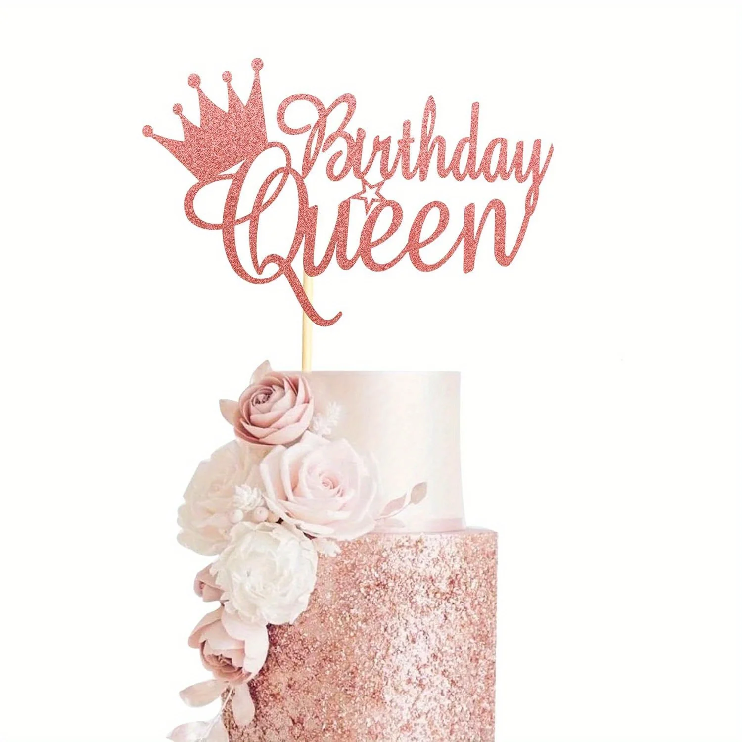 1 Packung Queen Birthday Cake Topper Happy Birthday Cake Bunting Decor, Birthday Cake Picks Party Dekoration Supplies