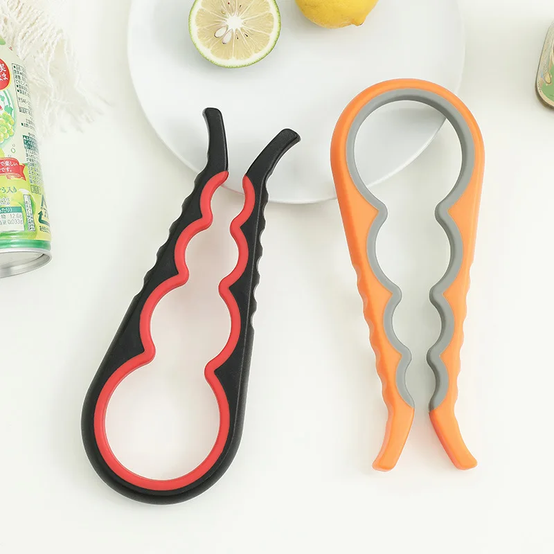 

1PC 4 In 1 Lid Jar Opener Screw Cap Bottle Opener Can Opener Manual Nonslip Twist Cap Bottle Launcher Opener Kitchen Gadget