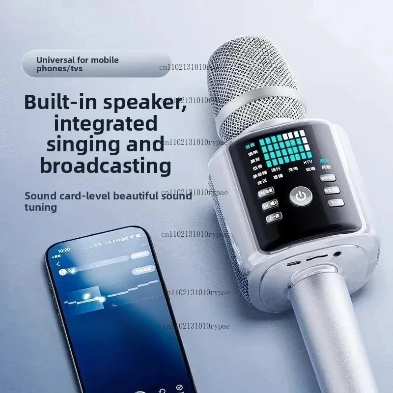 Stereo Sound Card Microphone Combo – Wireless Singing & Live Stream Device