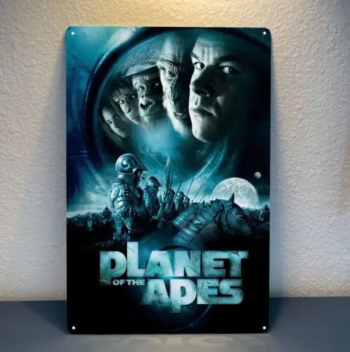 1e,Planet Of The Apes, металлический плакат в стиле ретро из фильма, жестяная вывеска - пластина 20x30 см