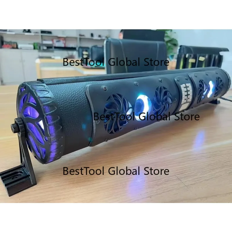 Golf Cart UTV ATV 27 Inch Bluetooth Sound Bar 4 Speakers with LED Party Lights