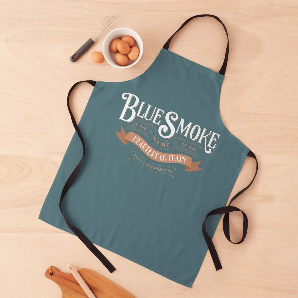 

Blue Smoke (Teal) Apron Home Utensils professional hairdressing Art Women Kitchen Apron