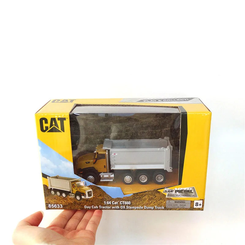 85633  High quality toys model  1: 64 for Cat CT660 Day Cab Tractor with 0X Stampede Dump Truck