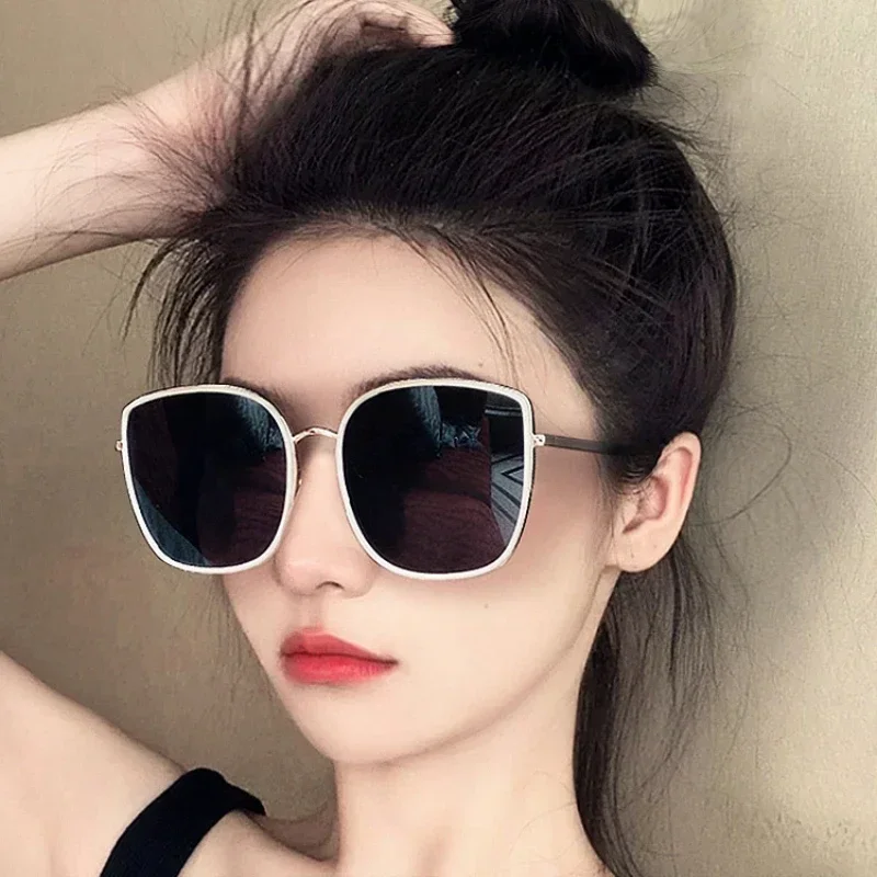 2024 New Fashion Vintage Sunglasses Women Brand Designer Retro Blackout Sun Glasses Female Ins Popular Colorful Luxury Eyewear