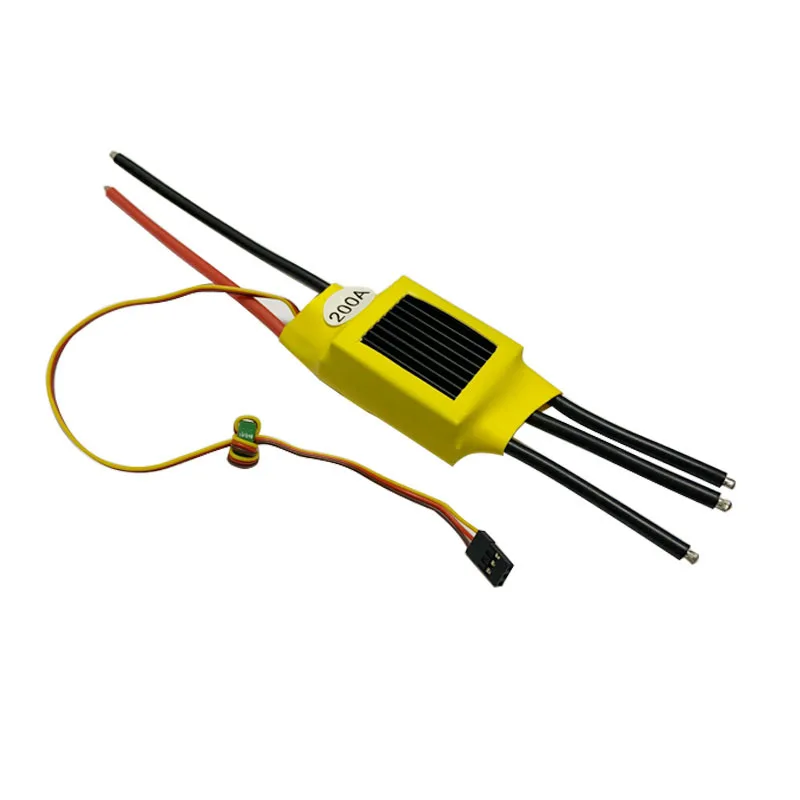 RC Brushless ESC 40A 50A 60A 80A 125A 200A 2-7S Lipo 5V BEC Output With Heat Sink For Drone Helicopter Airplane Car Boat Model