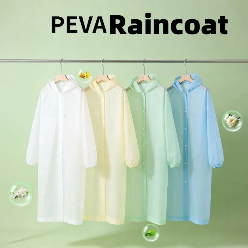 Adult Thickened Outdoor One-Piece Raincoat Waterproof Wear-Resistant Essential Long-Term Protective Travel Rain Gear Raincoat