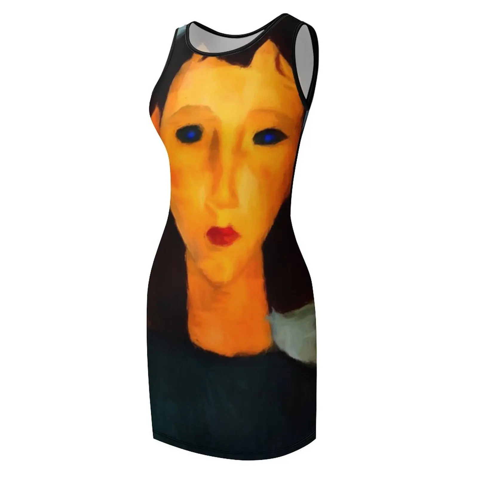 portrait of a woman Sleeveless Sundress Women dresses summer Bride dresses womens clothing Women's summer dress