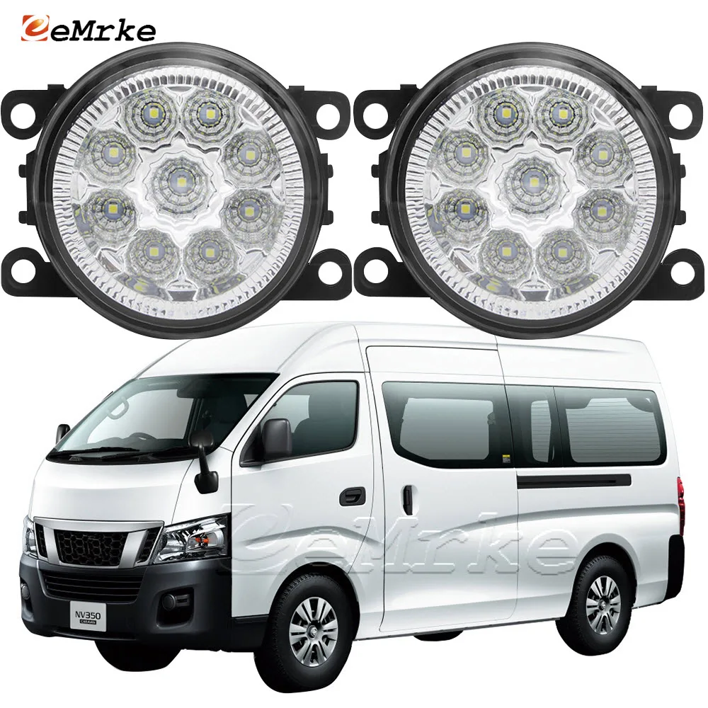 

9 Led Lights for Nissan NV350 Caravan Urvan E26 /Isuzu Como /Mitsubishi Fuso Canter Van 2012-2017 Car Fog Lamp Assembly H11 DRL