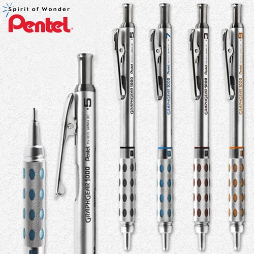 Pentel Drawing Lápices mecánicos GraphGear 1000 Tubo protector telescópico de centro de gravedad bajo No es fácil de romper