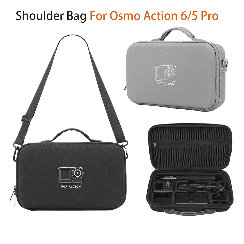 

Портативный чехол для DJI Osmo Action 6/Action 5 Pro, дорожная сумка для хранения, противоударный чехол для Action 6, аксессуары для камеры