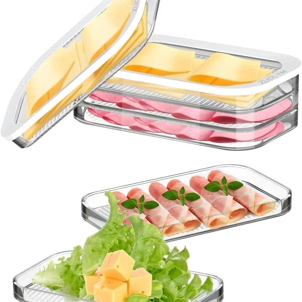 

Airtight Food Storage Container for Refrigerator - Clear, BPA-Free, Ideal for Deli Meats, Cheese, and Meal Prep