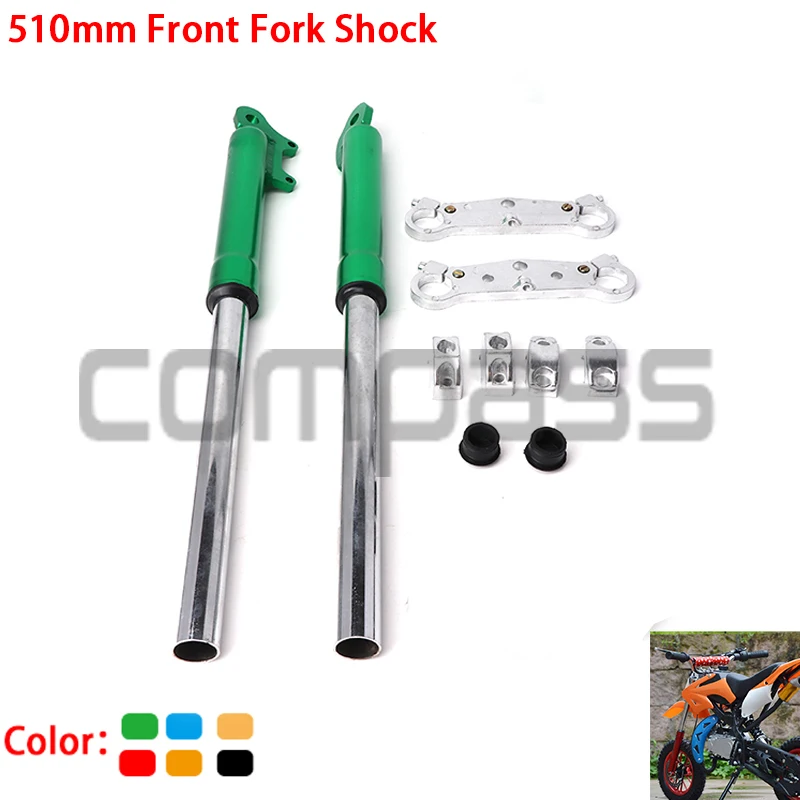 

510mm Front Fork Shock Absorption 25Mm for Mini Dirt Pit Bike Small Cross Motor 2 Stoke Engine Off-road Motorcycle