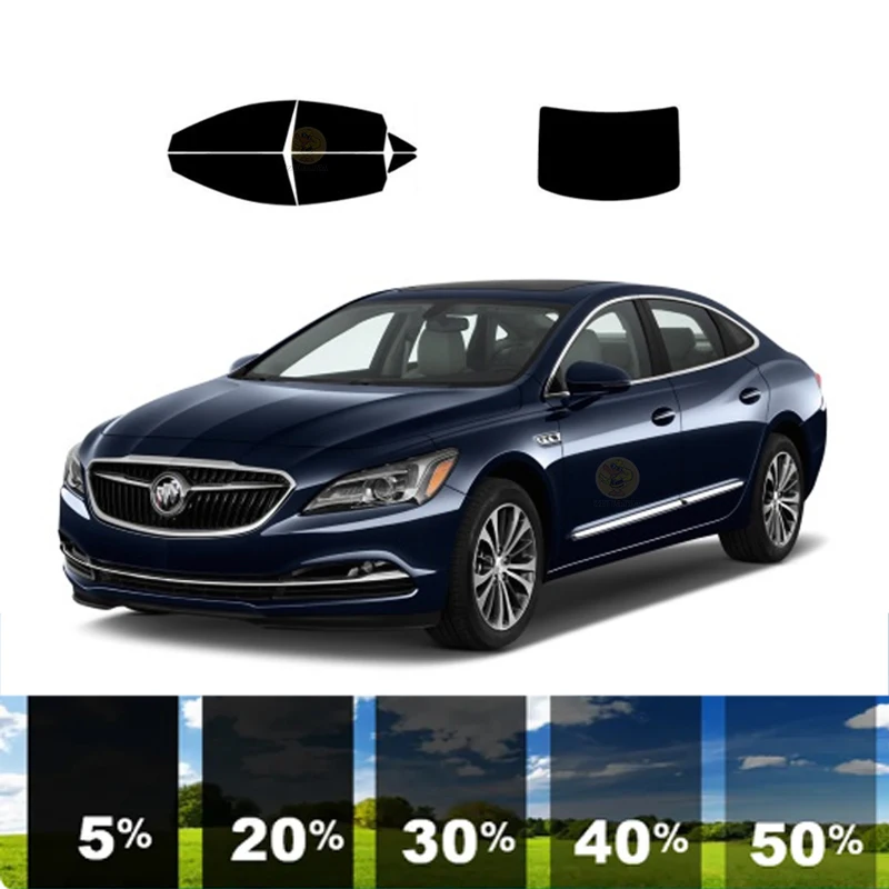 

precut Removable Window Tint Film For Car 100% UVR 5%-35%VLT Heat Insulation Carbon ﻿For BUICK LACROSSE 4 DR SEDAN 2017-2019