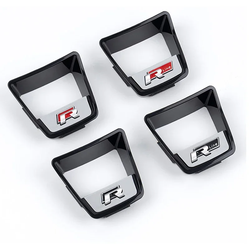 Accesorios para Volkswagen GTI Polo Golf Sc, Adhesivos Decorativos para Volante con Logotipo R Rline de VOLKSWAGEN, Acabado en ABS, 2026