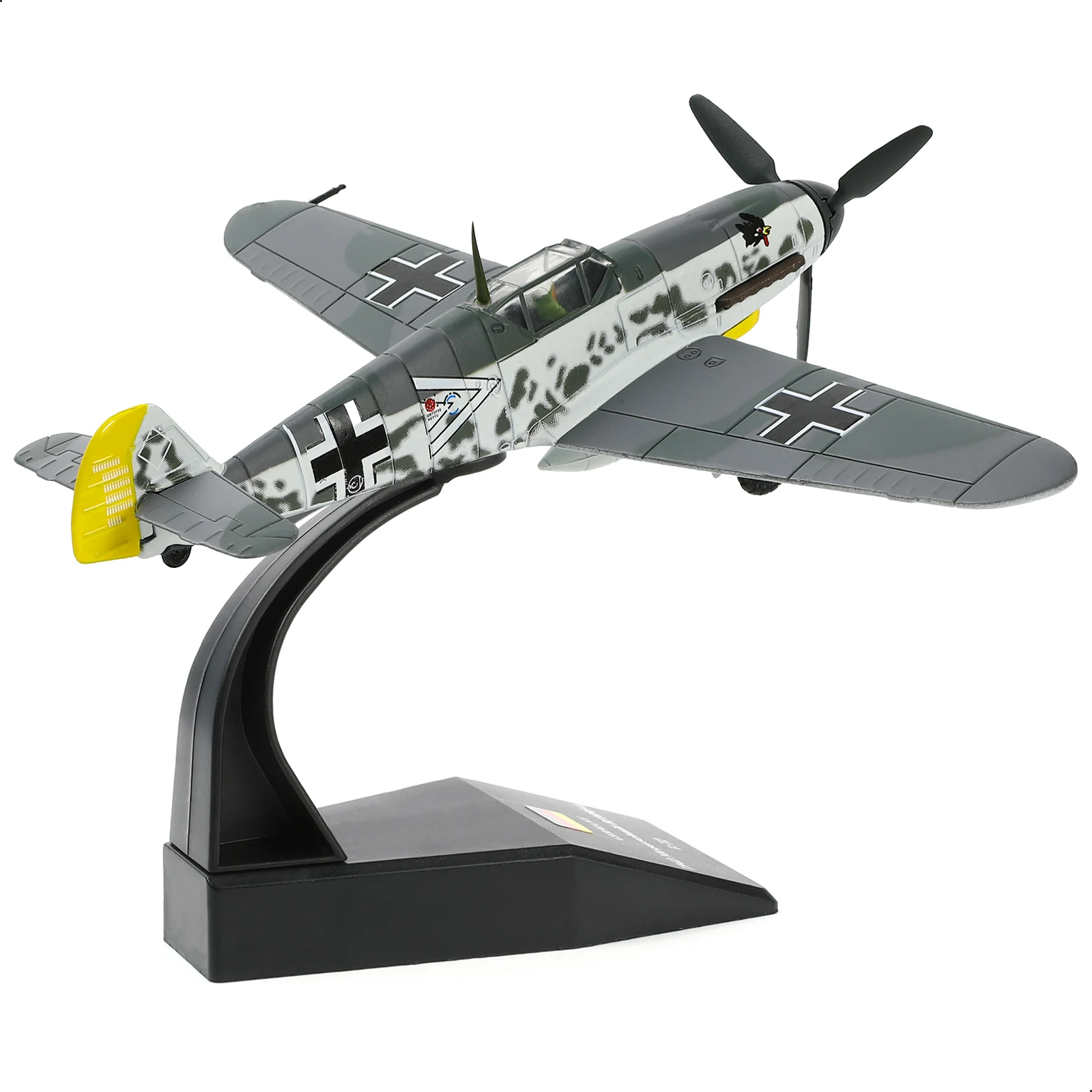 

Модель истребителя Messerschmitt BF-109G NUOTIE 1/72 (песочно-желтый) с подставкой, готовая к экспозиции, для коллекции