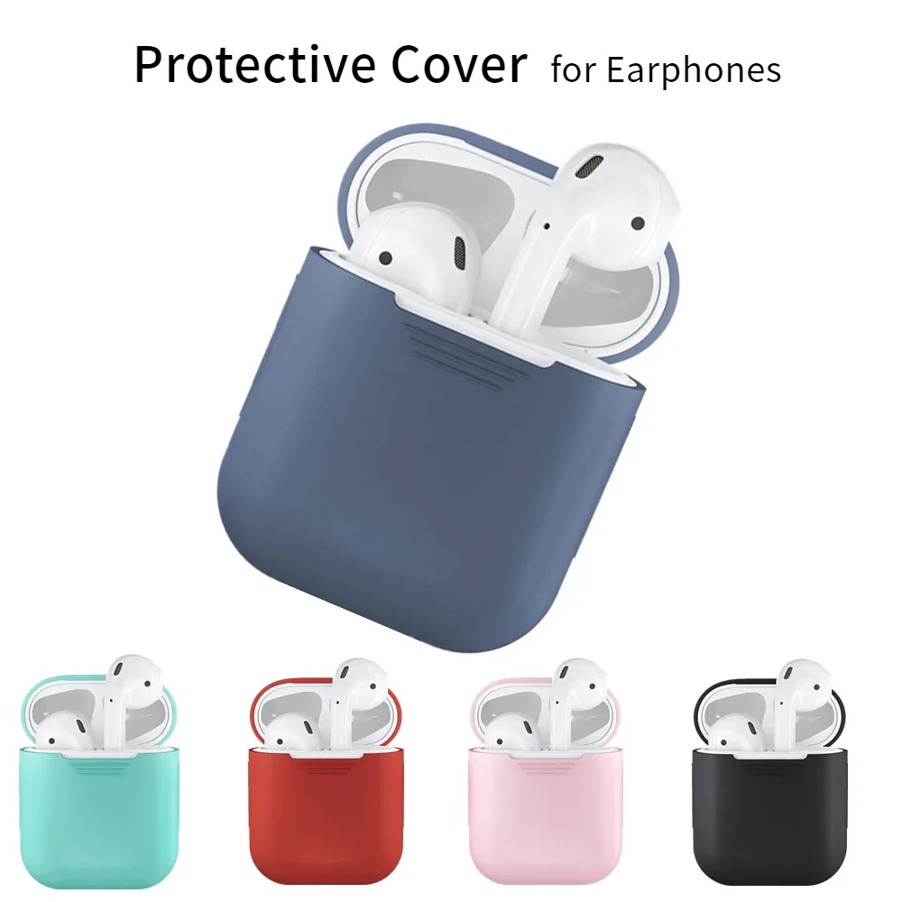 Protective Cover For AirPods 2/1 Silicone Case for Bluetooth Wireless Earphone Accessories for Apple Air pods 2/1 Charging Box