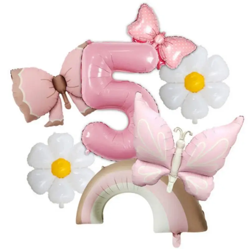 Neue Schmetterlings-Themen-Geburtstagsparty-Artikel: Schmetterlings-Tischgeschirr, Teller, Becher, Servietten, Tischdecke, Party-Deko, Ballons, Papa-Armband – Detail 35