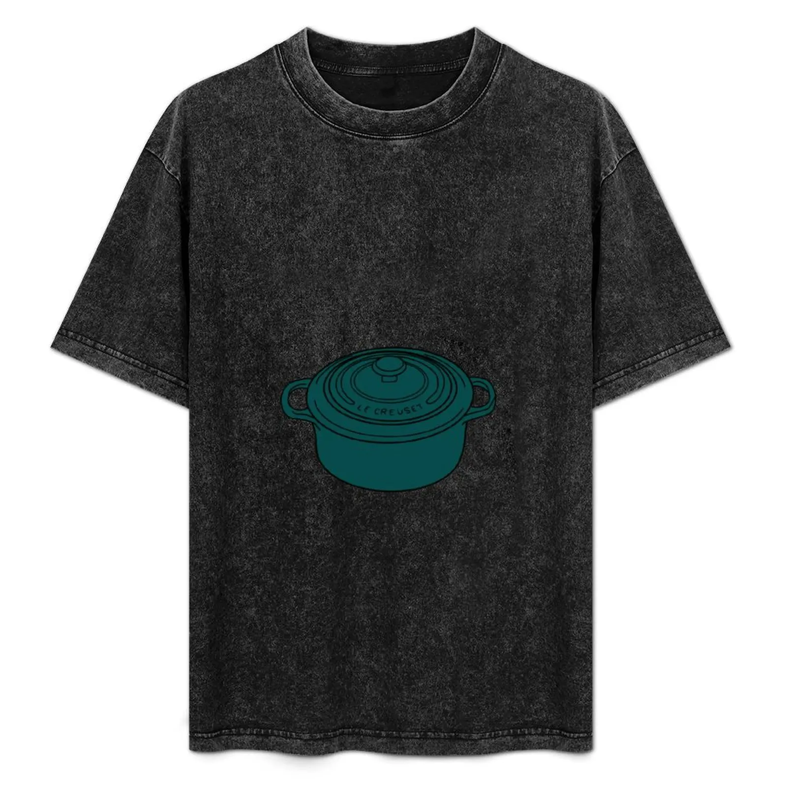 Le Cruset Dutch Oven T-Shirt Large Size Loose Casual Tee