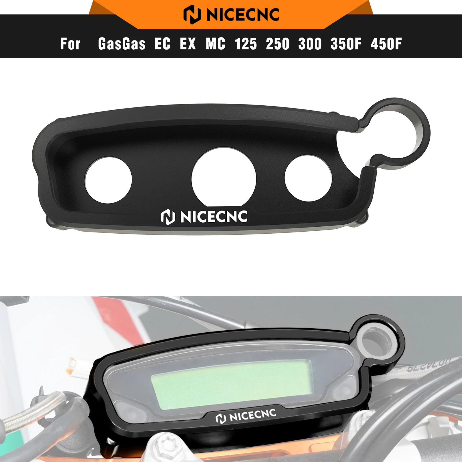 NICECNC For Husqvarna TE 300 FE 350 FE 450 FE 501 2015-2023 Speedo Odometer Protector Guard For GasGas EC 300 EC 250 2021-2023