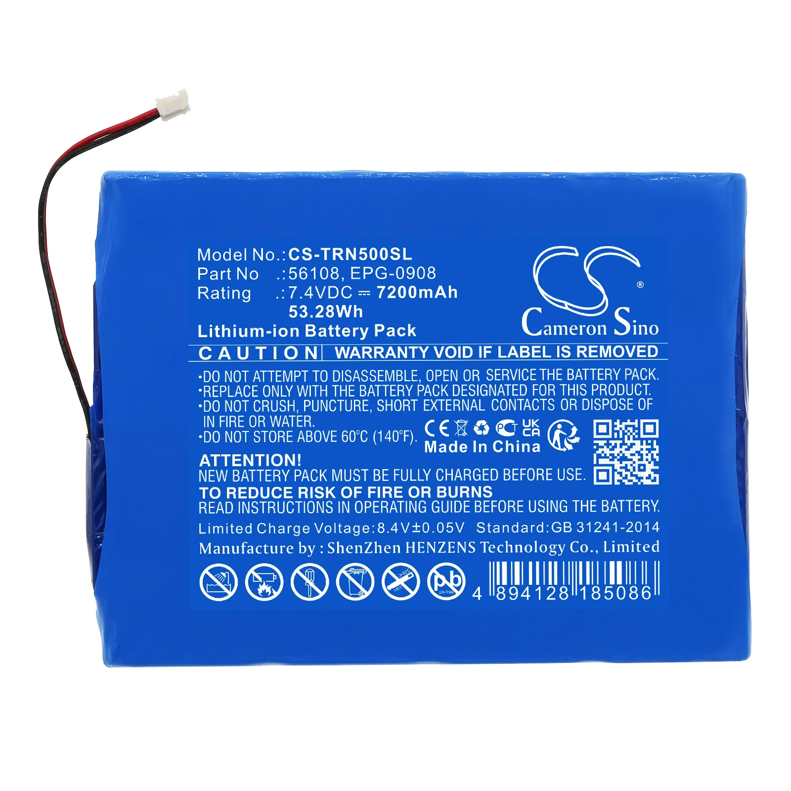 Equipment, Survey, Test Battery For Trimble GPS Net R5 67668-20 GPS Net R9 56108 EPG-0908 7200mAh / 53.28Wh