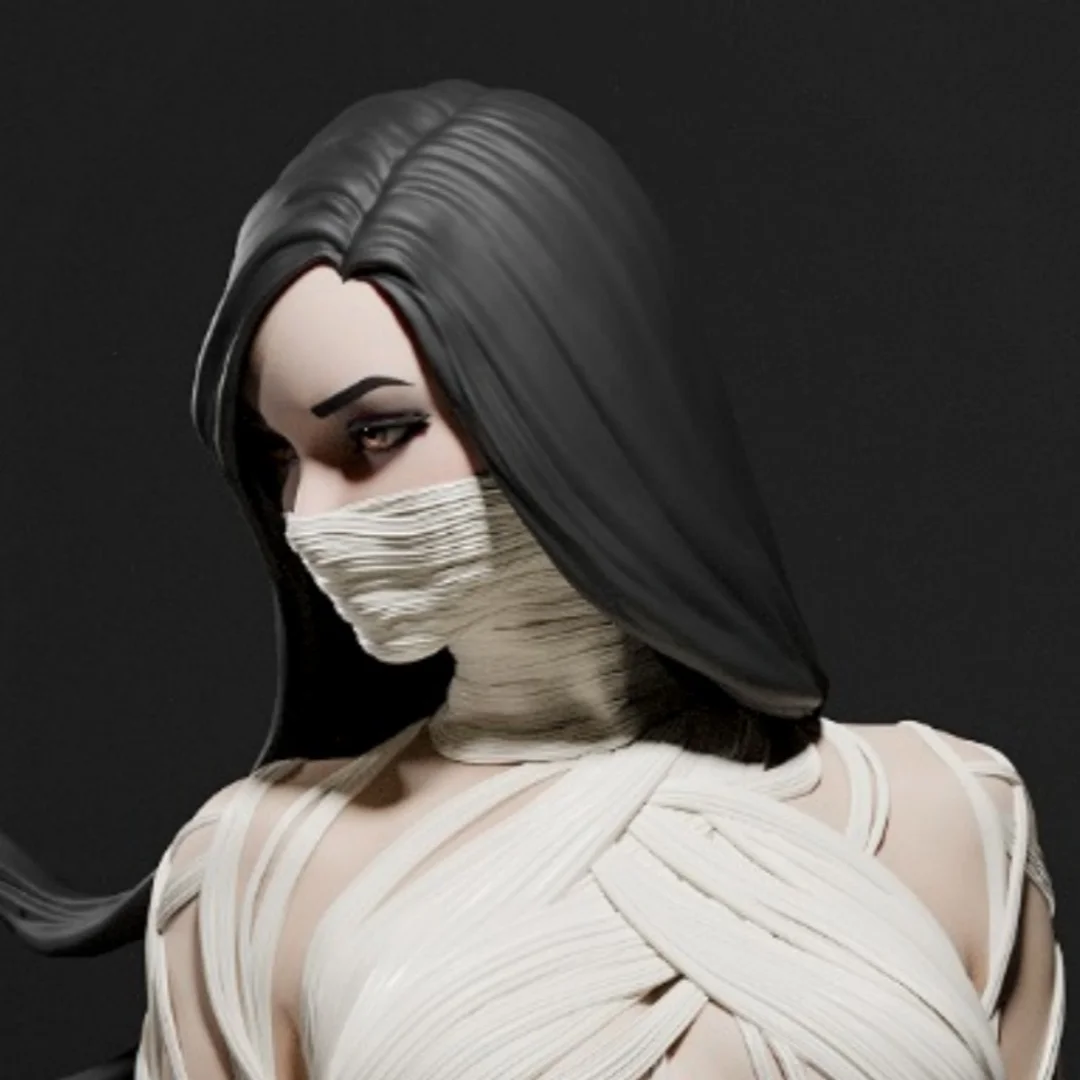 

1/24 Scale Resin Figure Masked female warrior Assemble Model Kit Unassembled and Unpainted 3D printing DIY toy