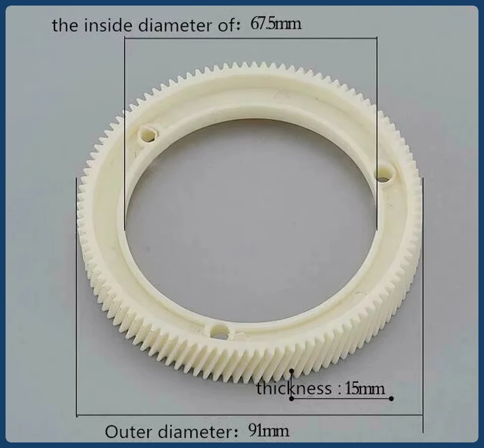 1PC Milling Machine Power Feed Plastic Gear For Ton-E Import Nylon Replacement Part
