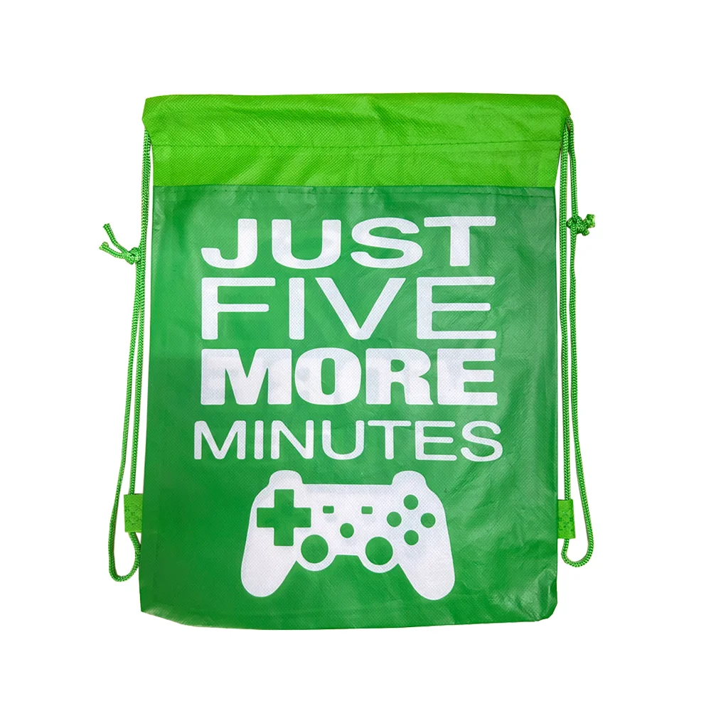 34*27cm Hot Video Game Drawstring Bag Boy Gift Bag Kid Birthday Party Supplies Game On Decorations Kids Toys Gift Party Favors