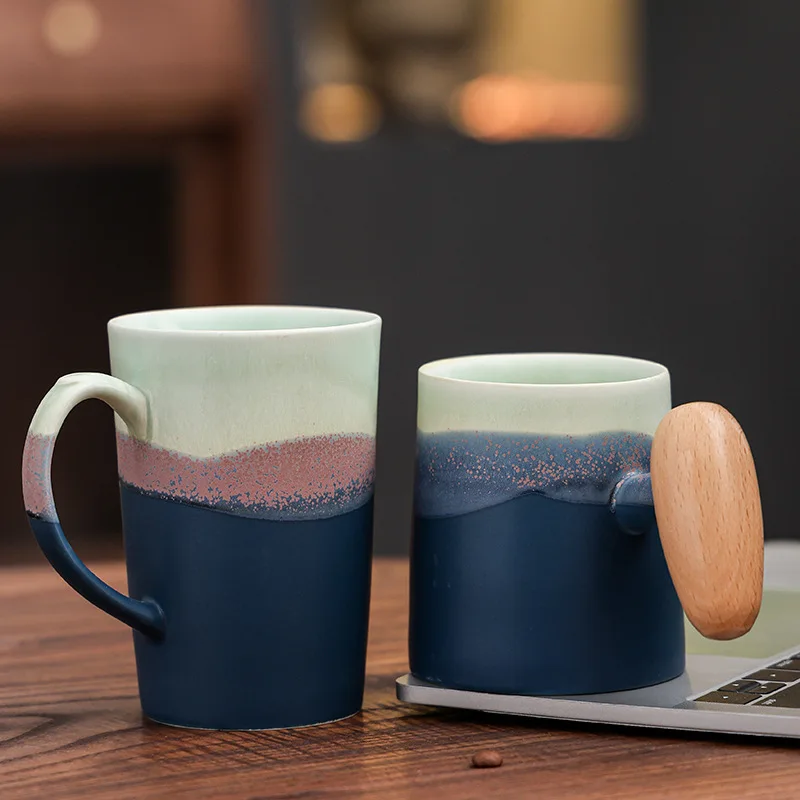 

INS Coffee Cup Ceramic Classic Cappuccino Latte Art Cups with Handle Creative Water Mugs Black Tea Milk Cup for Cafe Drinkware