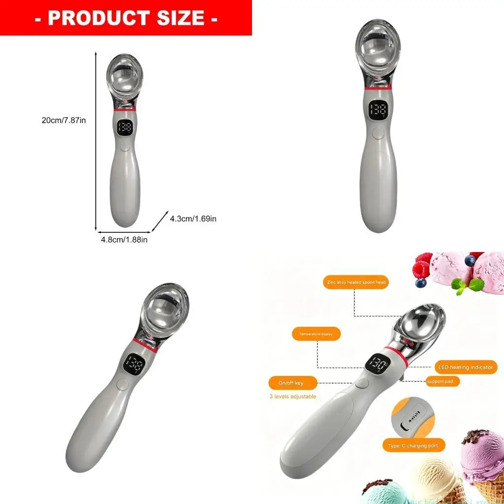 581C High Capacity 6000mAh Heated Dessert Implement With Temperature Adjustment