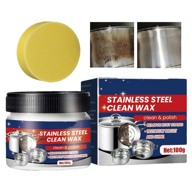 

Stainless Steel Pan Cleaning Paste Kitchen Pot Cleaner Pan Bottom Cleaner Pan Bottom Cleaner 100g Powerful Oven Cleaner Cookware